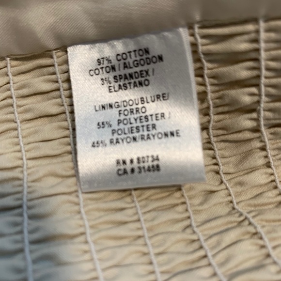 BCBG MAXAZRIA Cream Rouched Panel Jacket Size XS - Picture 11 of 12